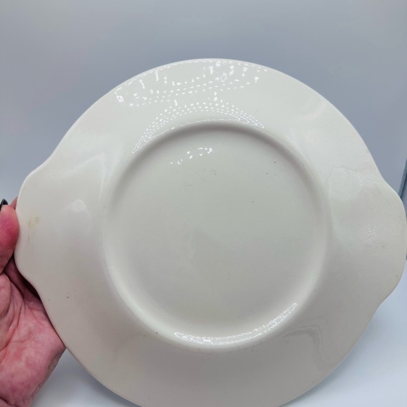 Vintage Blue and White Willow Pattern Ceramic Serving...
